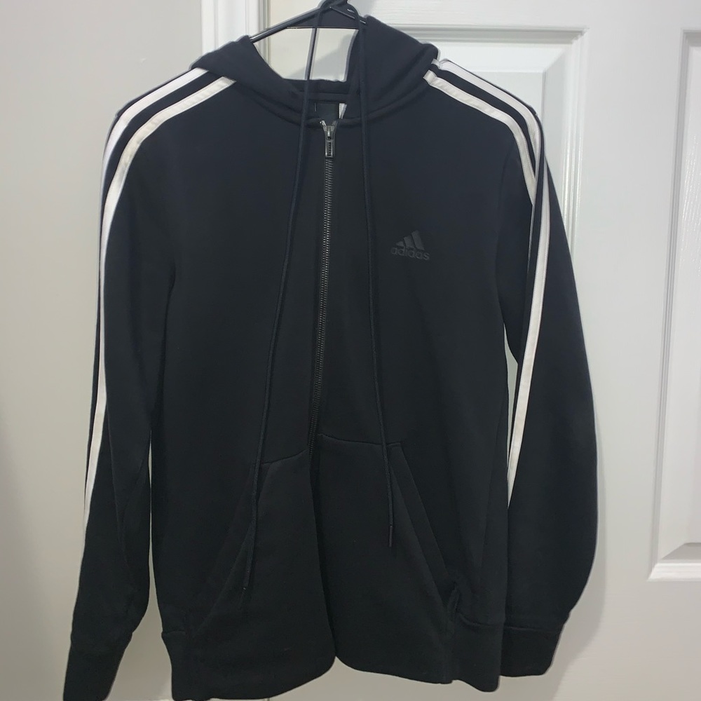 Women’s Small Adidas Black Zip Up Jacket